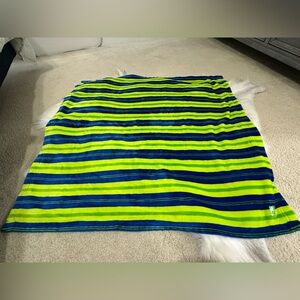 🍁🍁CROCS Blue and Green Striped Blanket